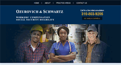 Desktop Screenshot of ozurovichandschwartz.com